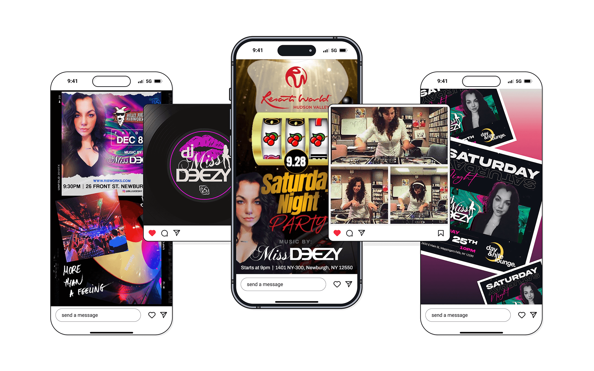 Brand Identity: DJ Miss Deezy - made by Amanda Davis