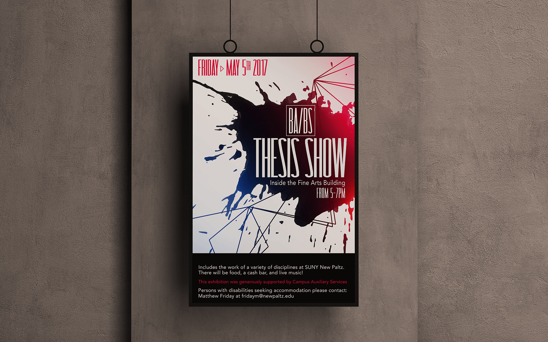 Thesis Poster - made by Amanda Davis